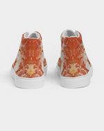 Pareidolia XOX Western Orange Women's Hightop Canvas Shoe