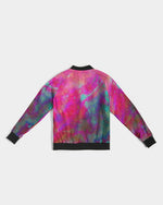 Two Wishes Pink Starburst Women's Bomber Jacket