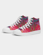 Two Wishes Red Planet Cosmos Women's Hightop Canvas Shoe