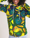 Stained Glass Frogs Sun Women's Hoodie