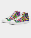 Happy Frogs Neon Men's Hightop Canvas Shoe