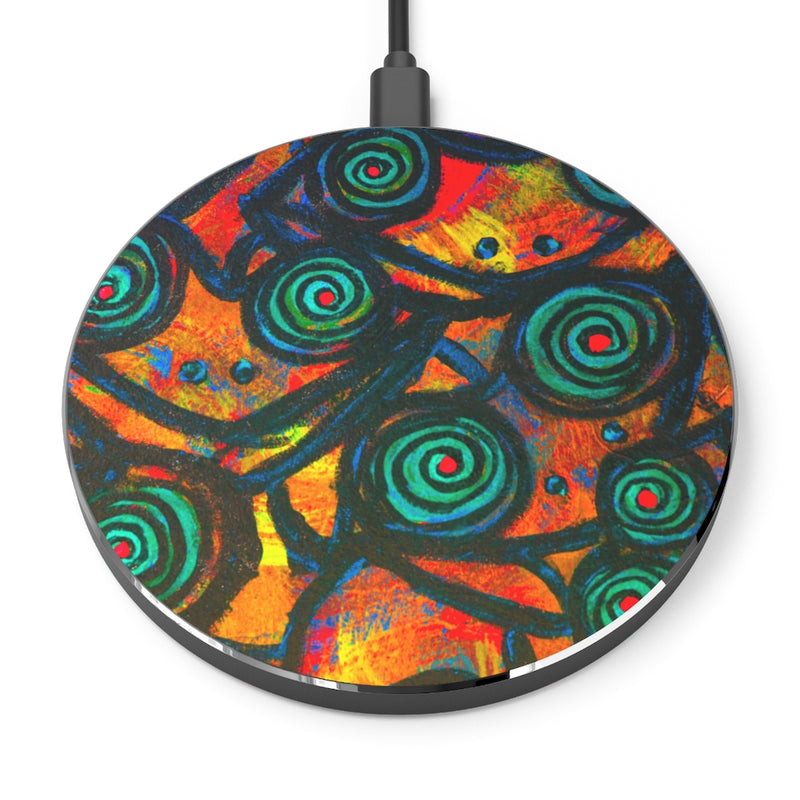 Stained Glass Frogs Sunset Wireless Charger - Fridge Art Boutique