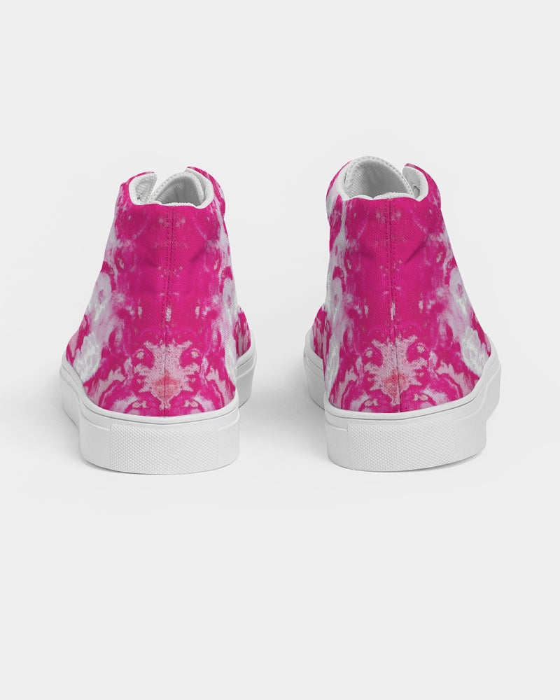 Pareidolia XOX Western Pink Women's Hightop Canvas Shoe