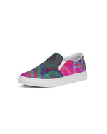 Two Wishes Pink Starburst Cosmos Men's Slip-On Canvas Shoe
