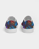 Stained Glass Frogs Women's Slip-On Canvas Shoe