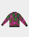 Stained Glass Frogs Pink Women's Bomber Jacket