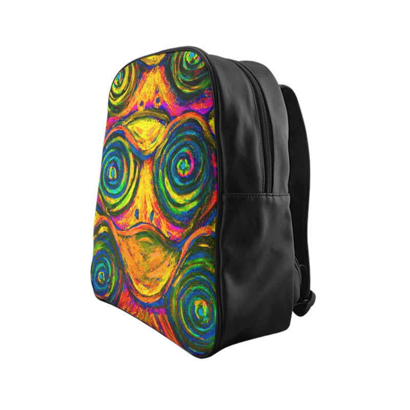 Hypnotic Frogs Sun School Backpack - Fridge Art Boutique