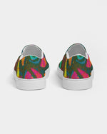 Stained Glass Frogs Rum Punch Men's Slip-On Canvas Shoe