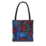 Stained Glass Frogs  Tote Bag