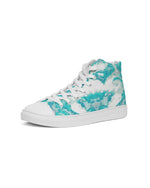 Pareidolia XOX Western Teal Women's Hightop Canvas Shoe