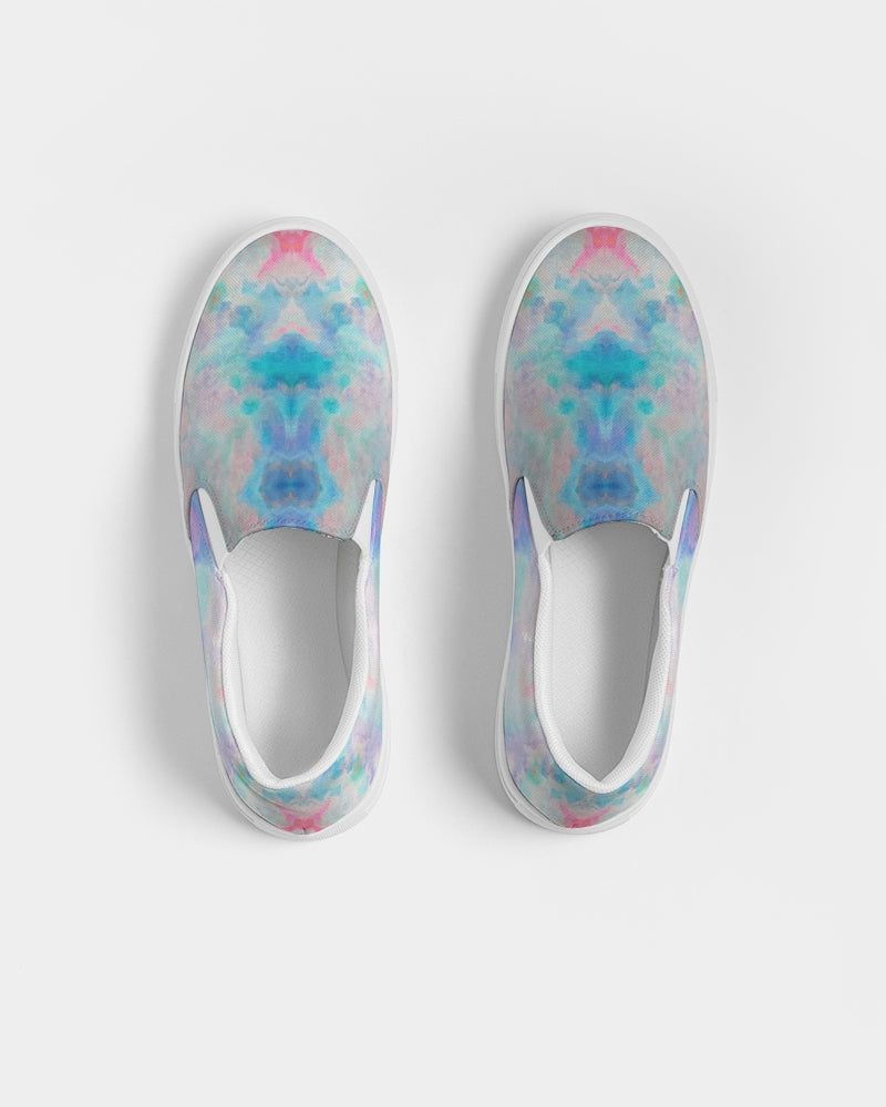 Pareidolia Cloud City Pastel Sky Women's Slip-On Canvas Shoe