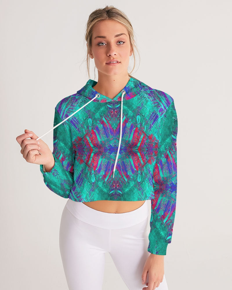 Good Vibes Pearlfisher Women's Cropped Hoodie
