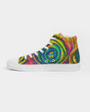 Hypnotic Frogs Sun Women's Hightop Canvas Shoe