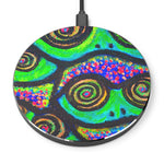 Confetti Frogs Lime Green Jelly Wireless Charger - Fridge Art Boutique