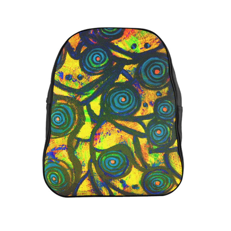 Stained Glass Frogs Sun School Backpack - Fridge Art Boutique