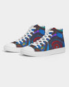 Stained Glass Frogs Men's Hightop Canvas Shoe