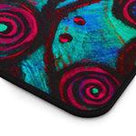 Stained Glass Frogs Cool Desk Mat