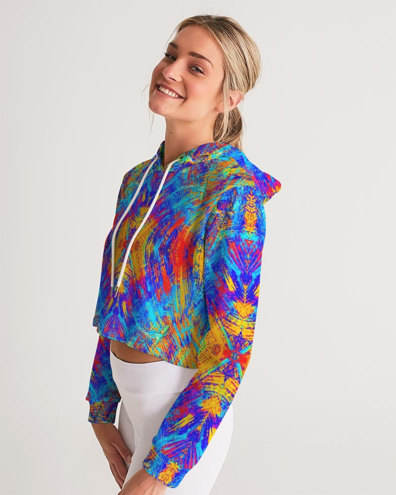 Good Vibes Kokomo Women's Cropped Hoodie