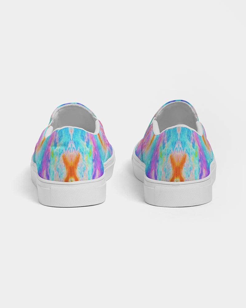 Pareidolia Neon Cloud City Women's Slip-On Canvas Shoe