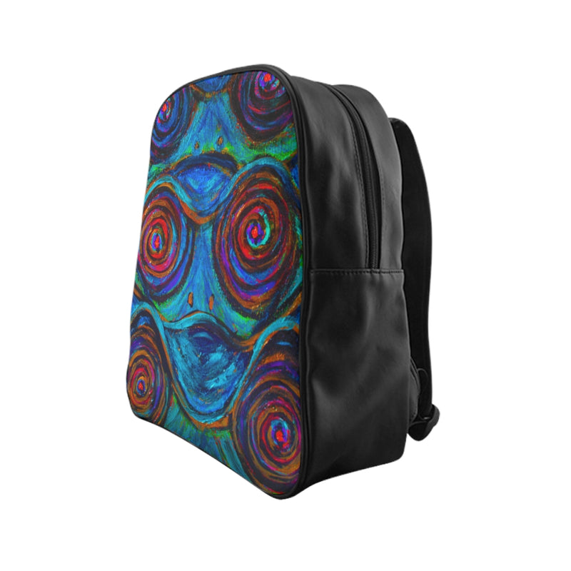 Hypnotic Frogs School Backpack - Fridge Art Boutique