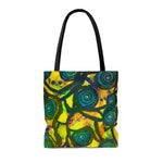 Stained Glass Frogs Sun Tote Bag