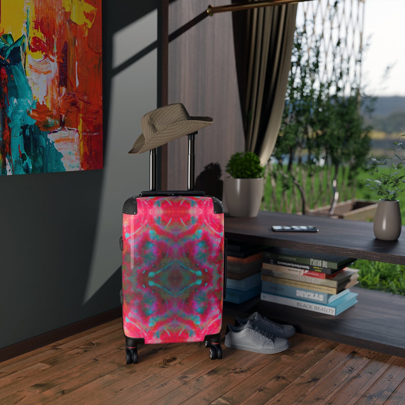Two Wishes Red Planet Cosmos Cabin Suitcase