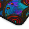 Stained Glass Frogs Desk Mat