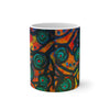 Stained Glass Frogs Sunset Color Changing Mug