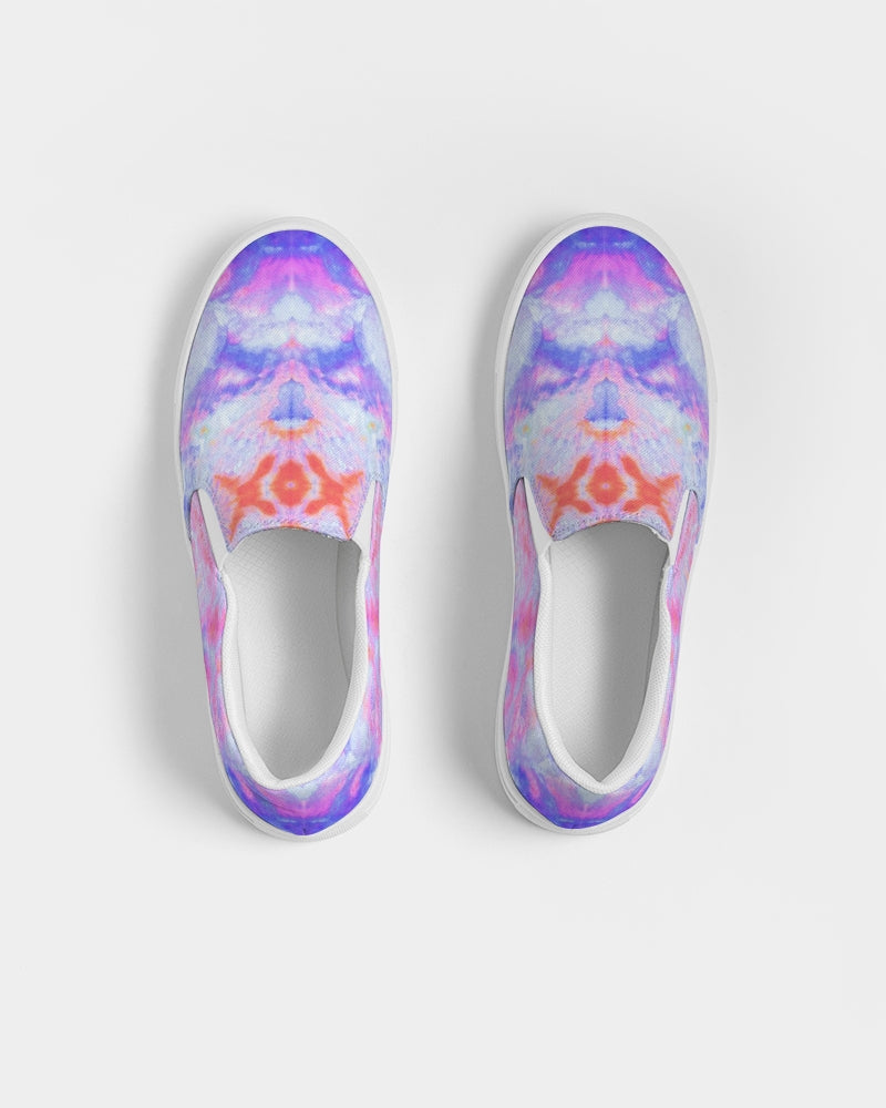 Pareidolia XOX Lavender Women's Slip-On Canvas Shoe