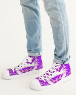 Pareidolia XOX Western Purple Men's Hightop Canvas Shoe