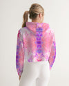 Pareidolia Cloud City Cotton Candy Women's Cropped Hoodie