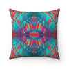 Good Vibes Fire And Ice Square Pillow