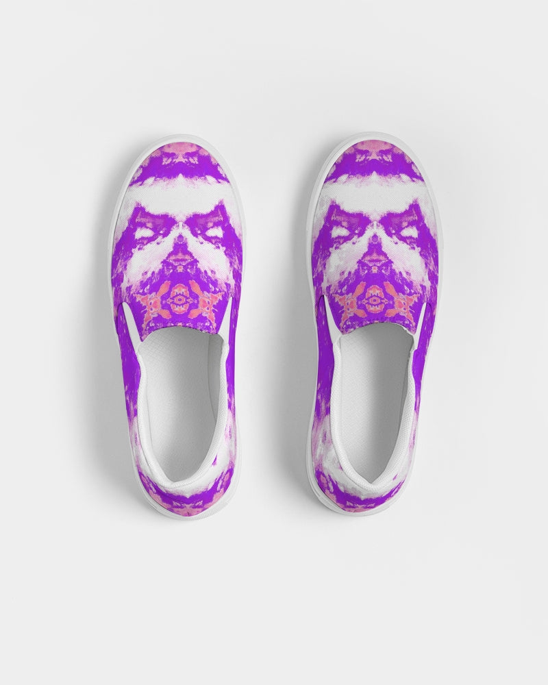 Pareidolia XOX Western Purple Men's Slip-On Canvas Shoe