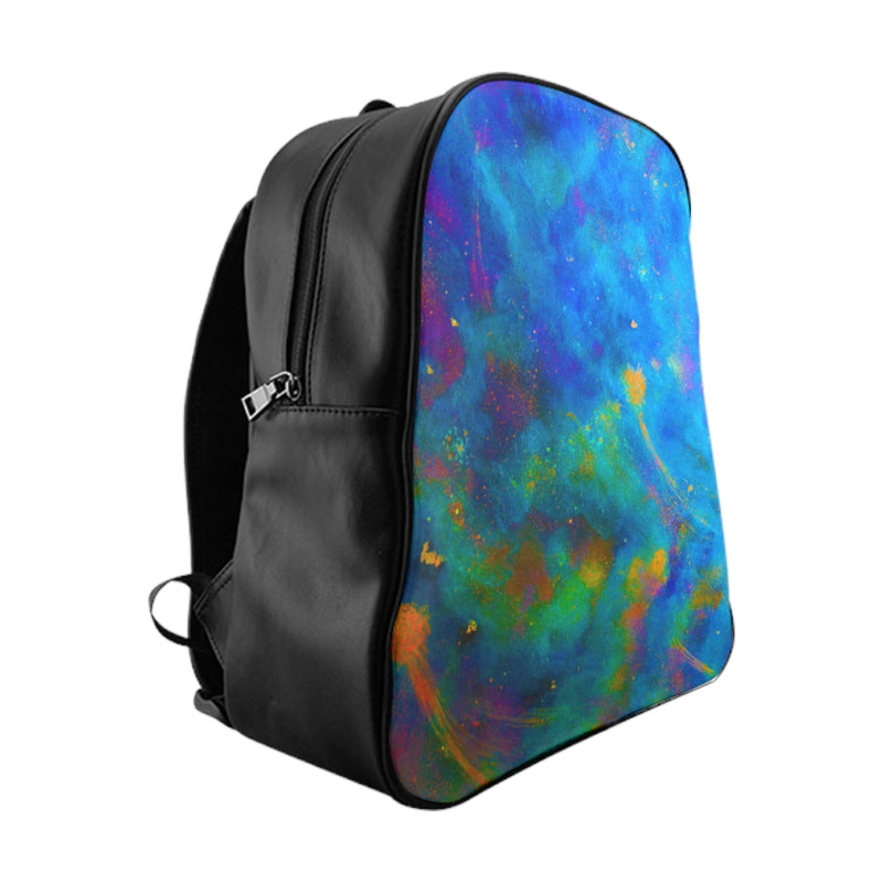 Two Wishes Green Nebula School Backpack - Fridge Art Boutique