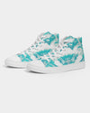 Pareidolia XOX Western Teal Women's Hightop Canvas Shoe