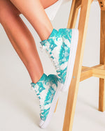 Pareidolia XOX Western Teal Women's Hightop Canvas Shoe