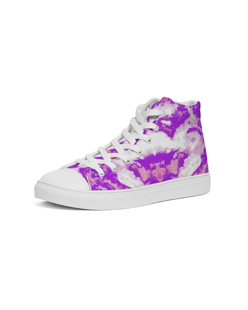 Pareidolia XOX Western Purple Men's Hightop Canvas Shoe