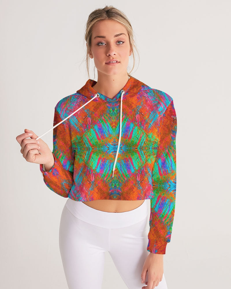 Good Vibes Low Tides Women's Cropped Hoodie