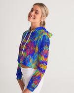 Good Vibes Summer Nights Women's Cropped Hoodie