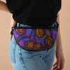 Stained Glass Frogs Purple Fanny Pack