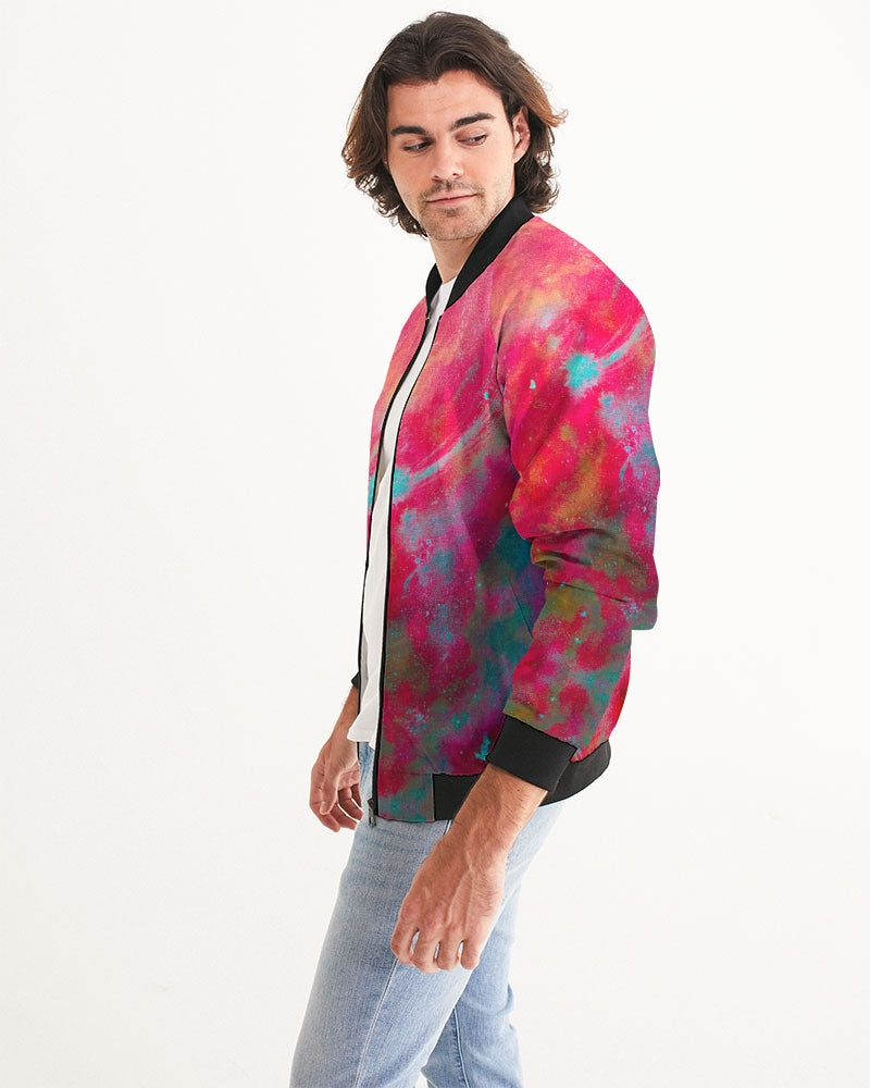 Two Wishes Red Planet Men's Bomber Jacket