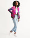 Two Wishes Pink Starburst Women's Bomber Jacket