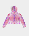 Pareidolia Cloud City Cotton Candy Women's Cropped Hoodie