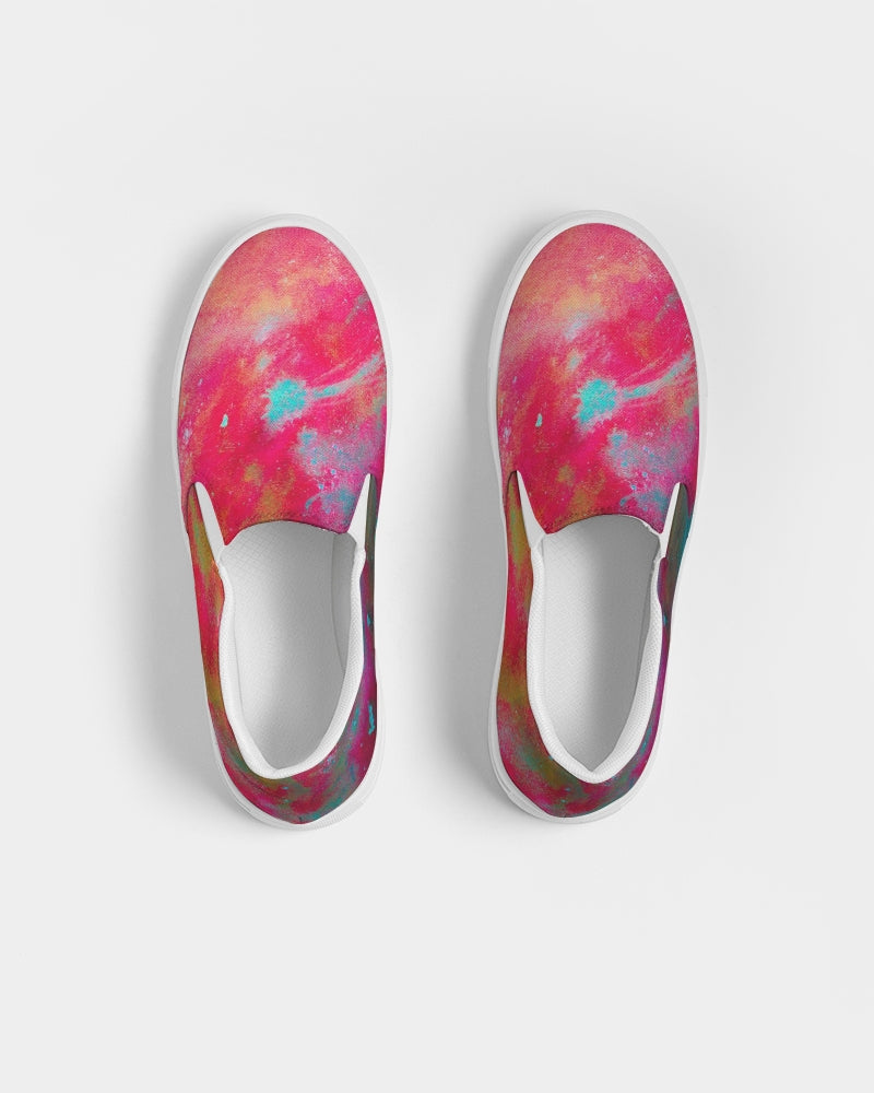 Two Wishes Red Planet Women's Slip-On Canvas Shoe