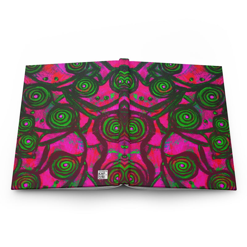 Stained Glass Frogs Pink Journal Matte