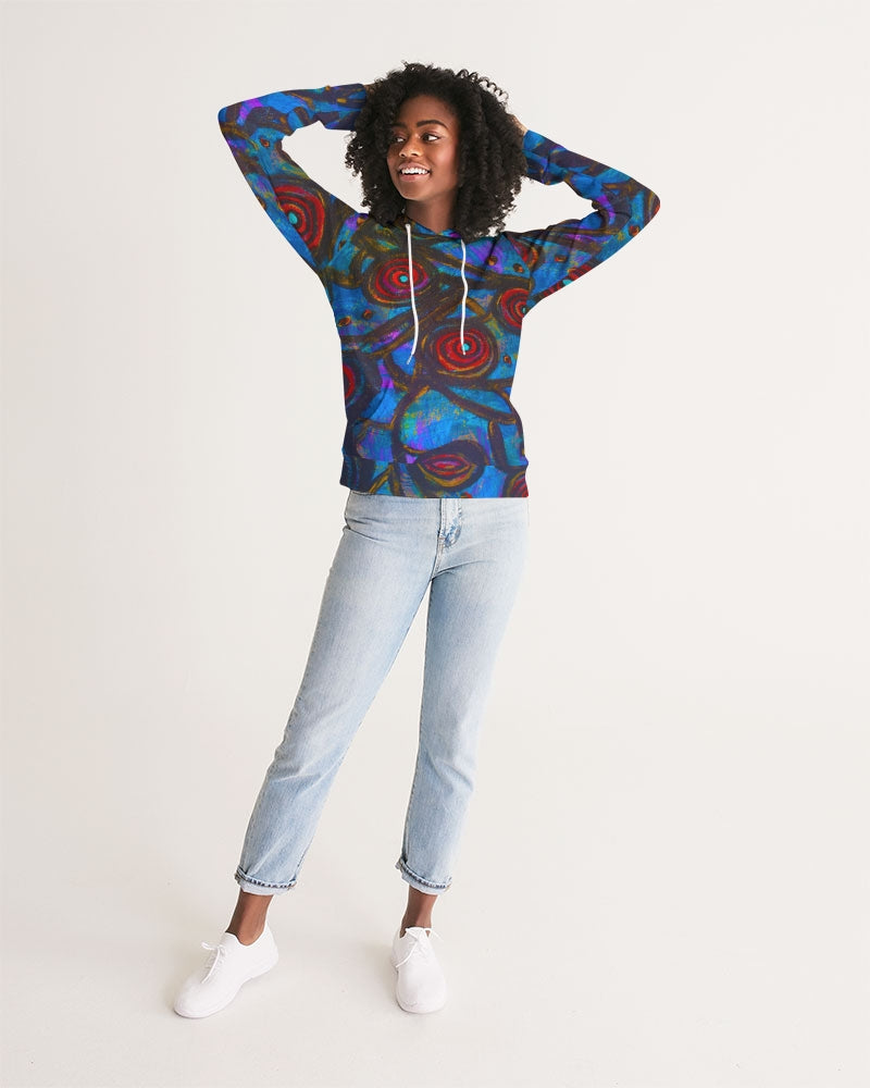 Stained Glass Frogs Women's Hoodie