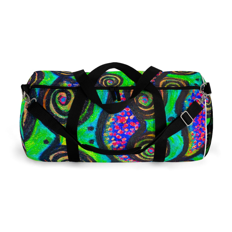 Confetti Frogs Lime Green Jelly Duffle Bag - Fridge Art Boutique