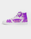 Pareidolia XOX Western Purple Men's Hightop Canvas Shoe