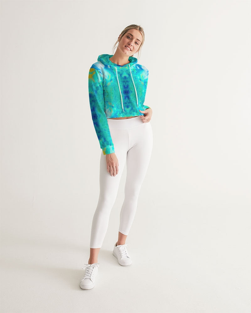 Pareidolia Cloud City Electric Women's Cropped Hoodie