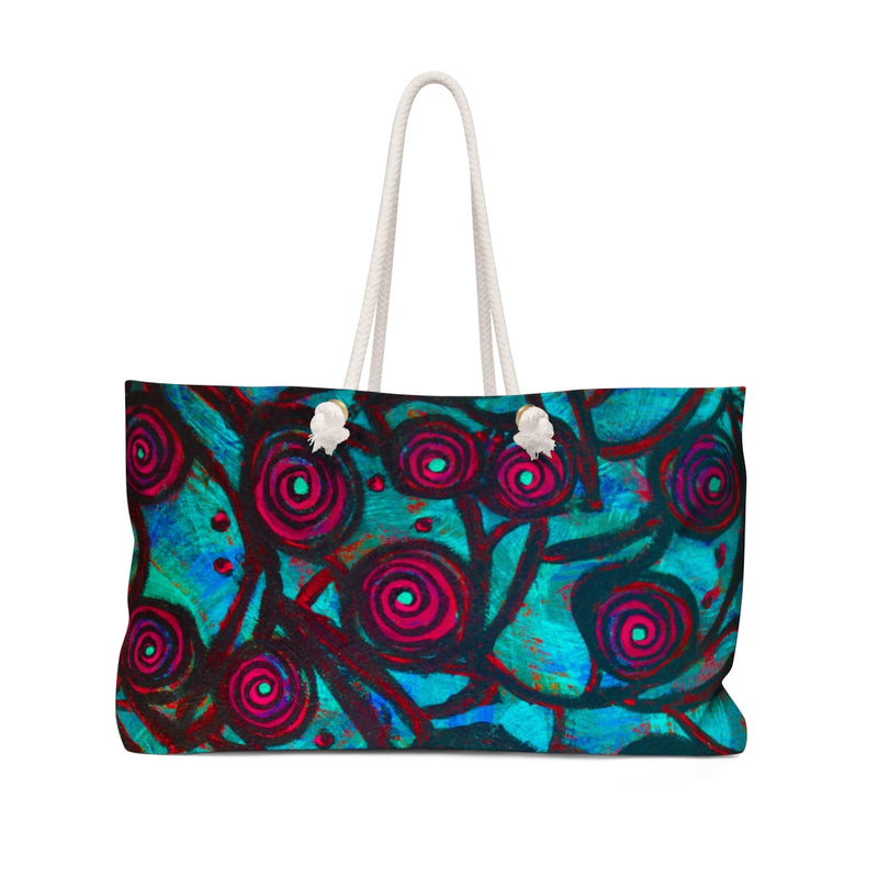 Stained Glass Frogs Cool Weekender Bag